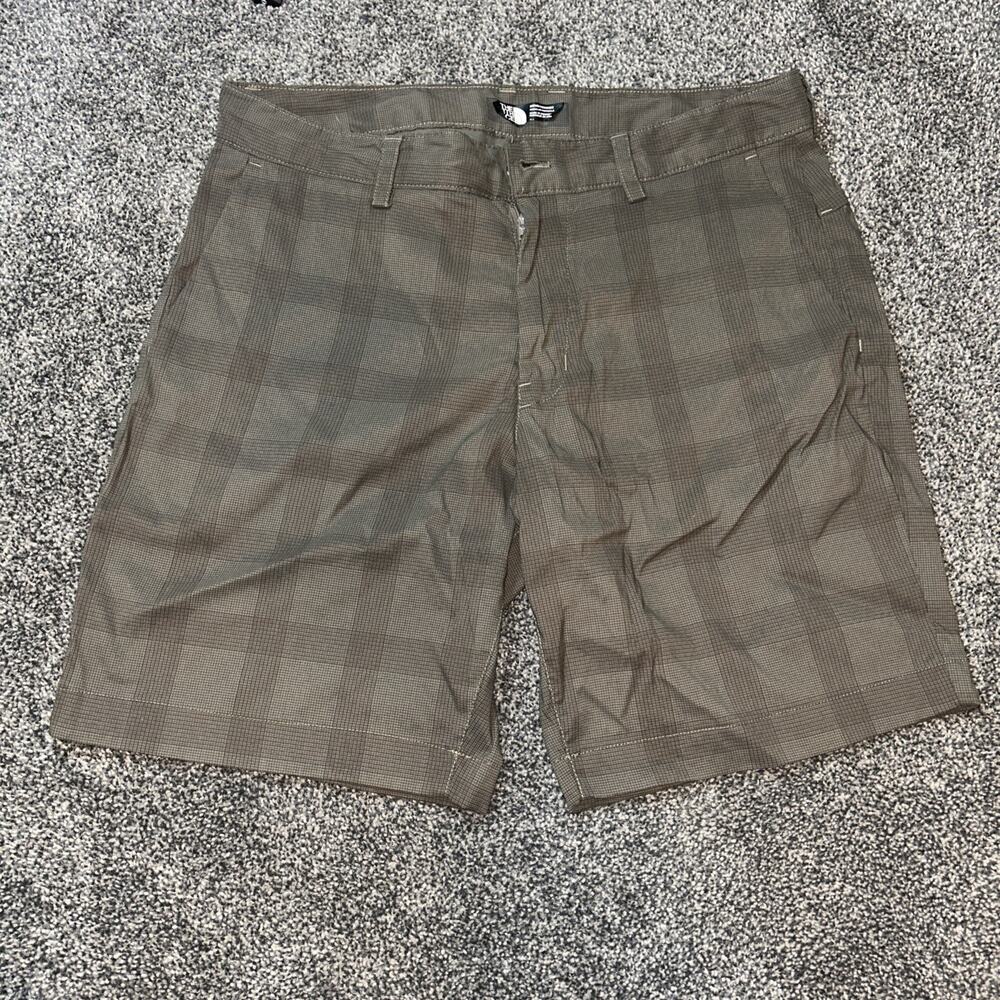 The North Face Shorts Mens 34x 10 Brown Golf Chino Lightweight Hiking Outdoors